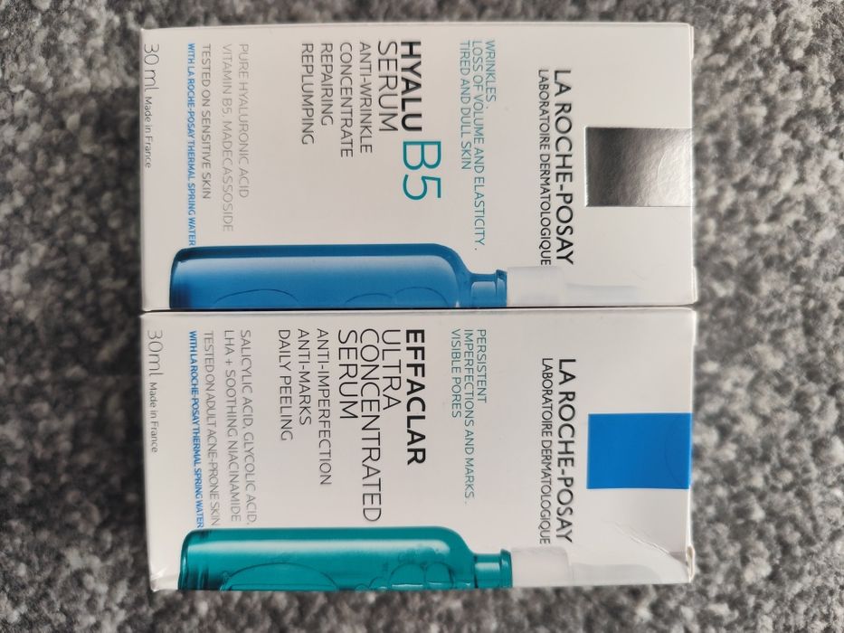 Effaclar+Hyalu B5 Zestaw Wygładzający Skórę Twarzy La Roche-Posay 2x30