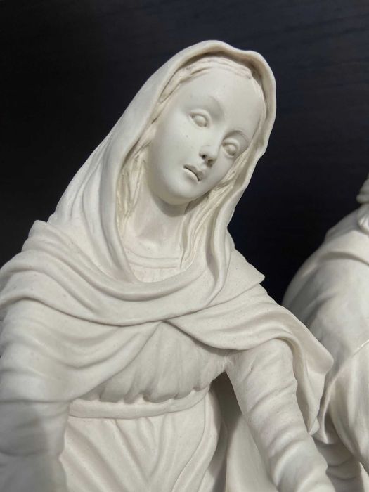 presépio em porcelana branca