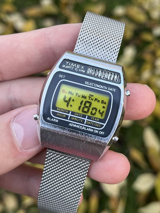 Zegarek vintage LCD Timex alarm(Casio, Citizen)