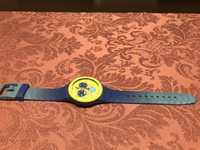 Relógio Swatch SUSN404 Blue Rug Plastic Chronograph