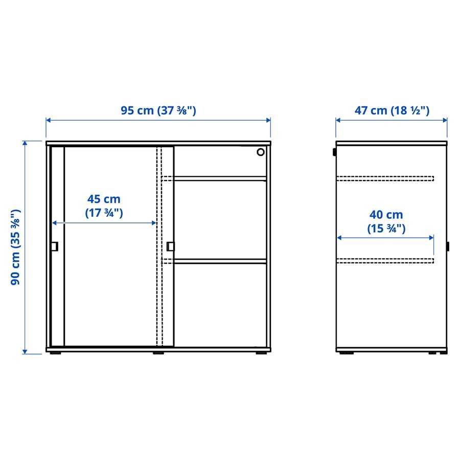 Armário VIHALS IKEA c/ portas deslizantes