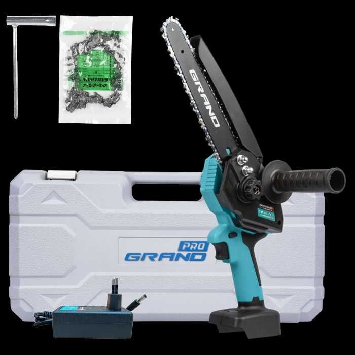 Акумуляторна ланцюгова пила Grand АПЦ 20V/8"-4 комплект або тушка
