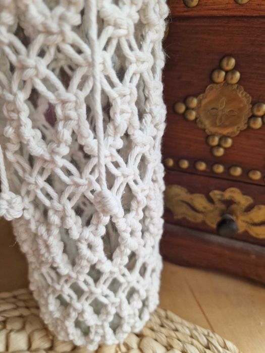 Lampion makrama pleciony boho