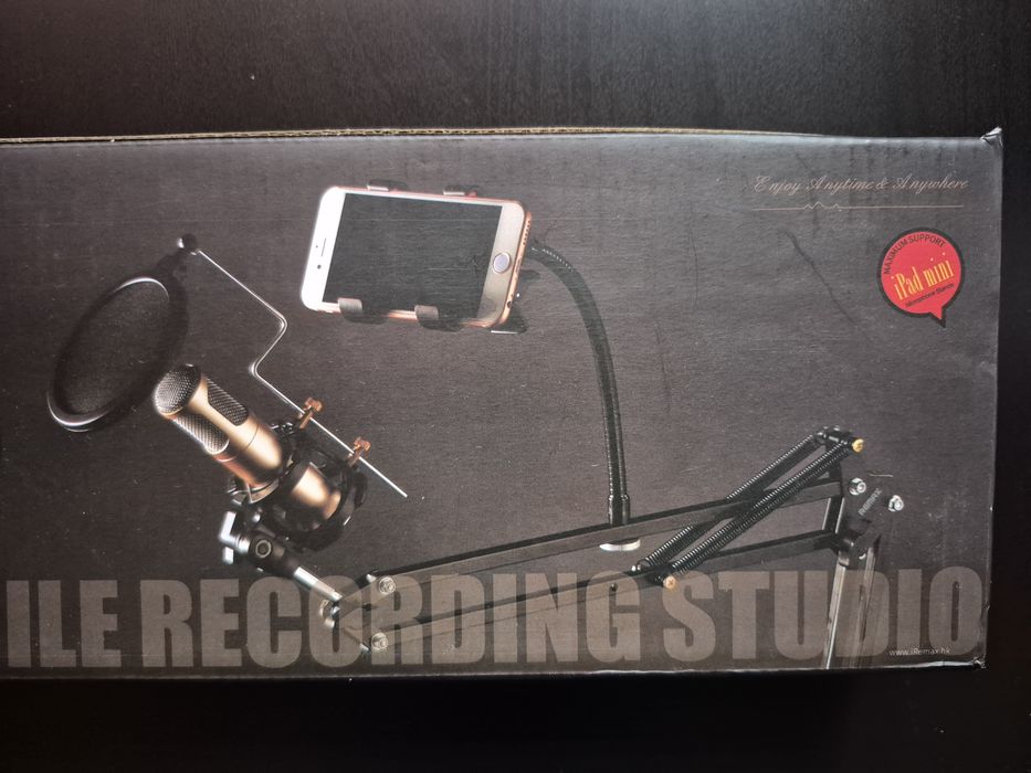 Remax statyw mikrofonowy stołowy CK100 filtr pop