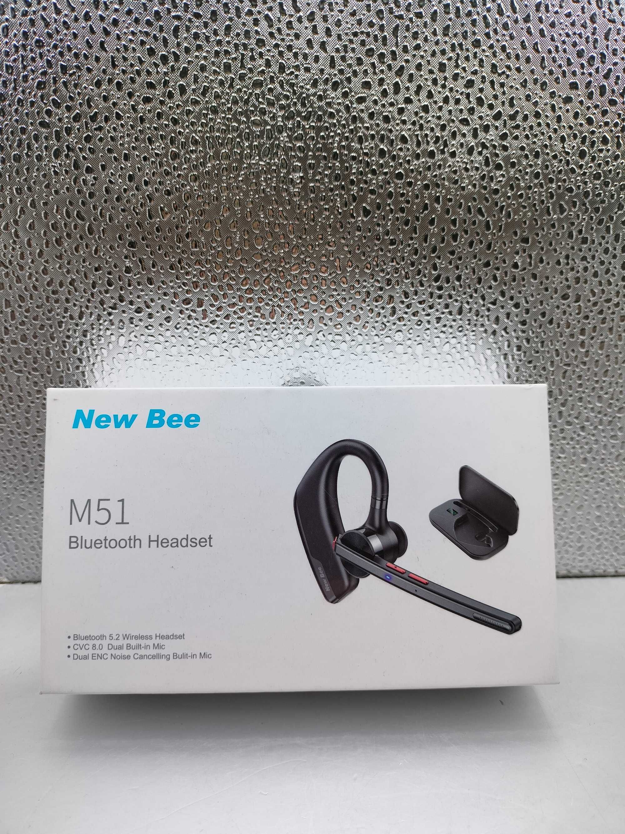 Bezprzewodowa słuchawka do ucha New Bee  M51 bluetooth 5.2 czarna