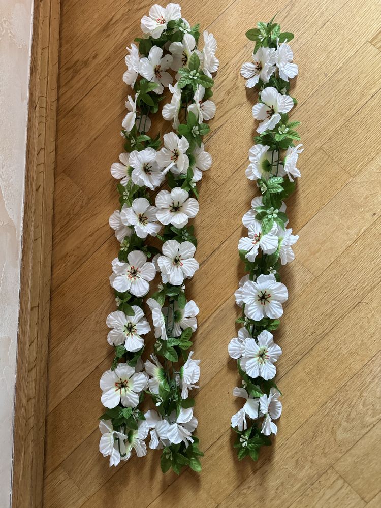 Штучні квіти, гірлянда із квітів, 8 м
