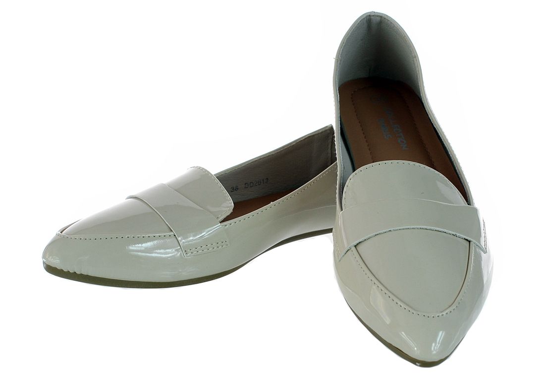 Rozmiar: 40 Baleriny Mokasyny Lakierki Eleganckie Buty Damskie 6357