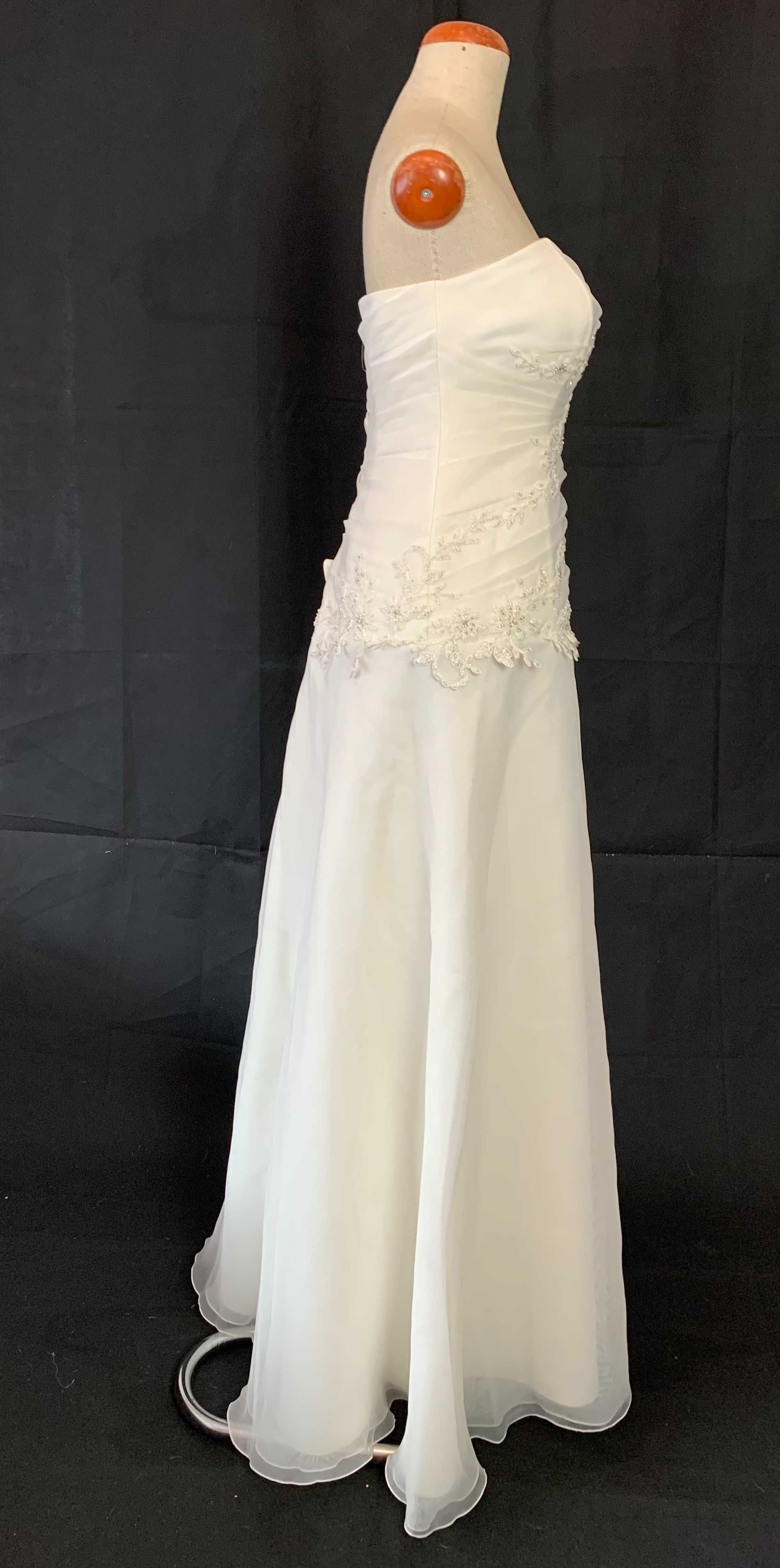 Nowa Suknia Ślubna Biała Gorset M L 38 40 Linia A Cottagecore vintage