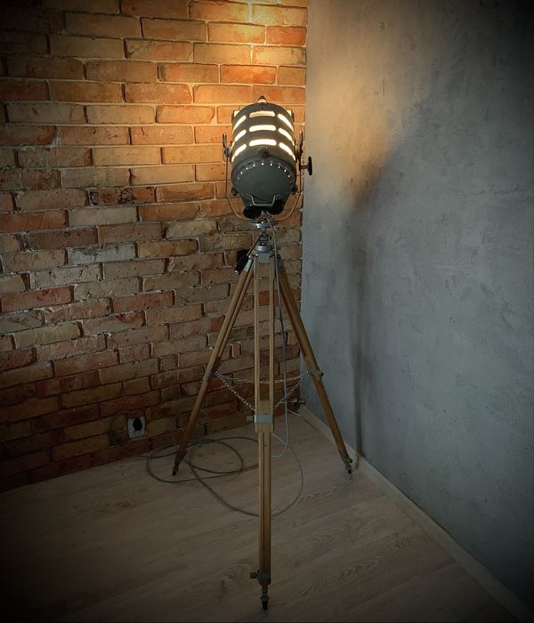 Lampa podlogowa stojąca loft vintage industriall