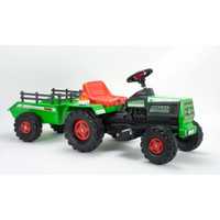 Super zielony Traktor Na Akumulator dla dzieci 6V + Przyczepka