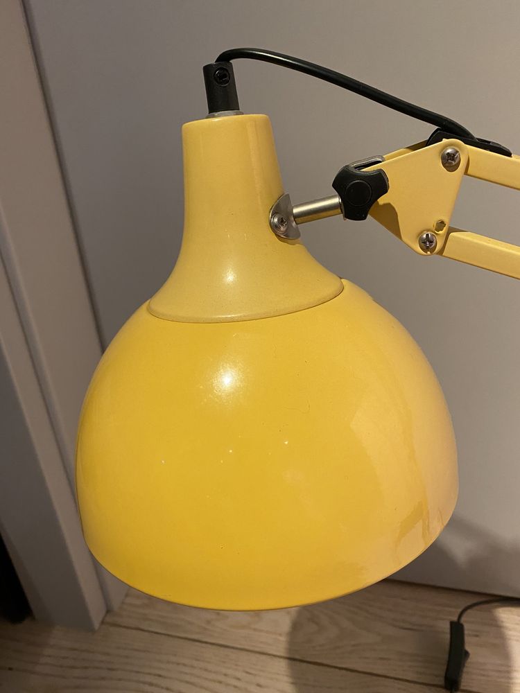 Lampa biurkowa Spot light żółta regulowana