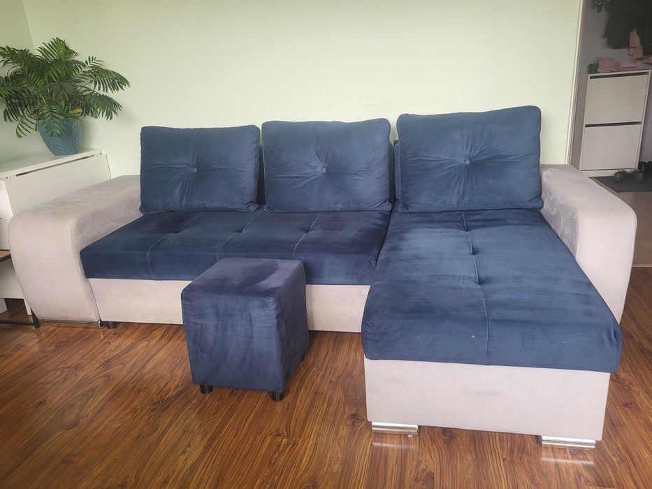 Narożnik sofa łóżko do salonu