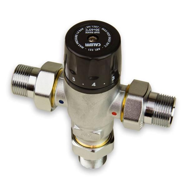 Válvula Misturadora Termostática Anticalcário Caleffi 521 - NOVO