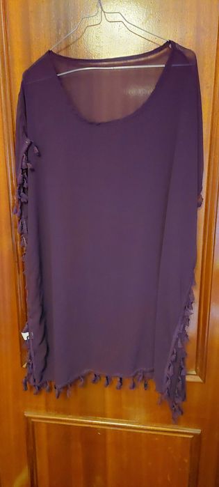Pareo roxo veste até 50