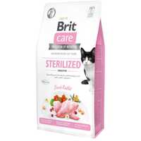 Brit Care Cat GF Sterilized Sensitiv корм для стерилизованных кошек7кг