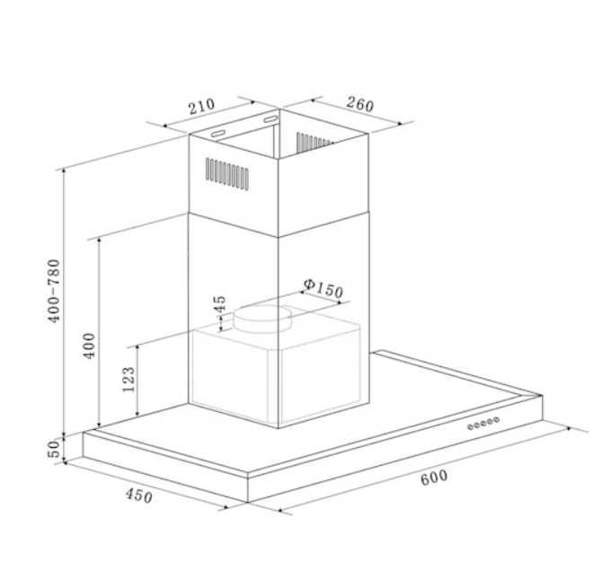 Okap pochłaniacz kuchenny Klarstein 60 cm 310m3 JAKOŚĆ  F-071