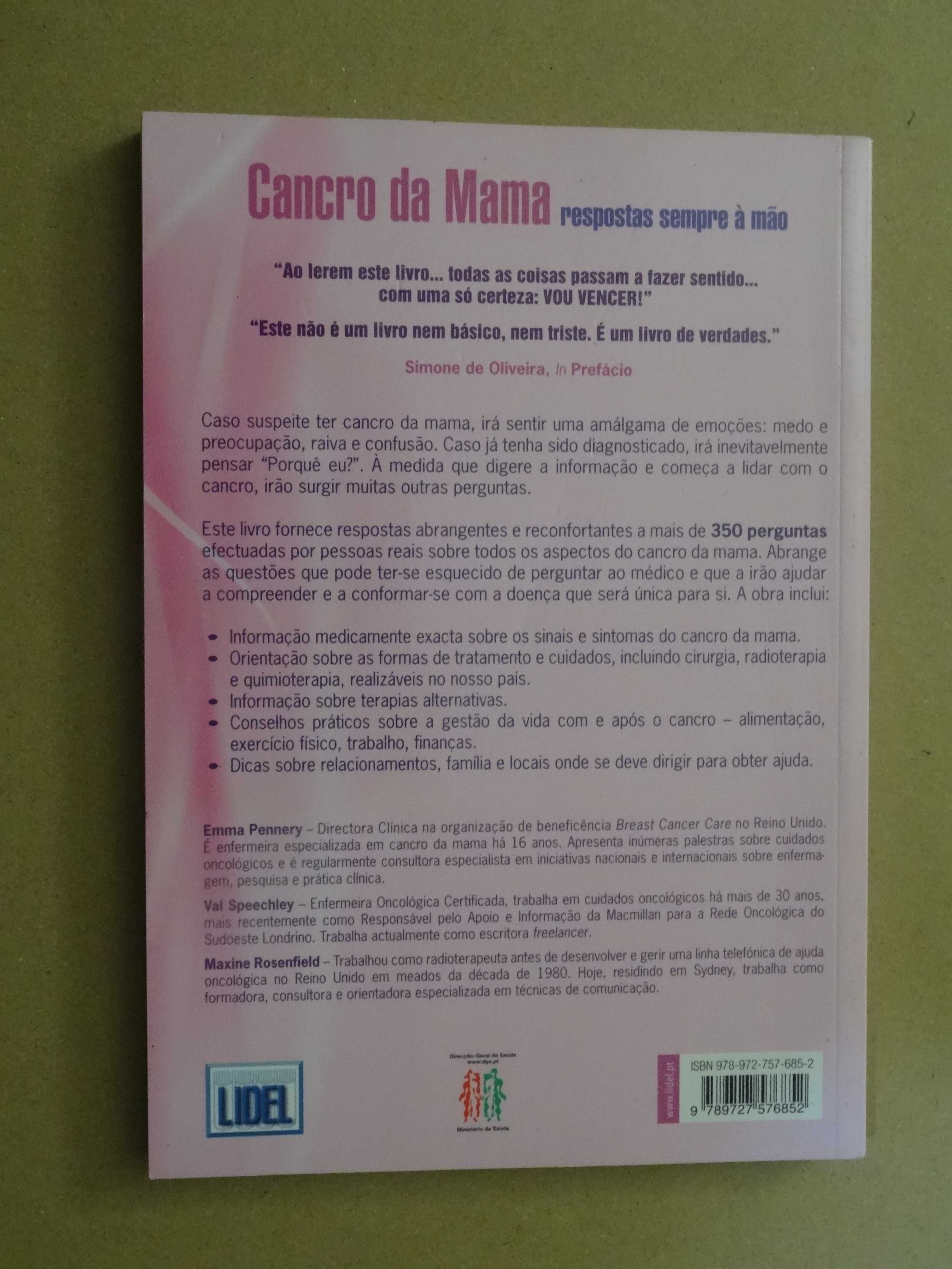 Cancro da Mama de Emma Pennery e Val Speechley