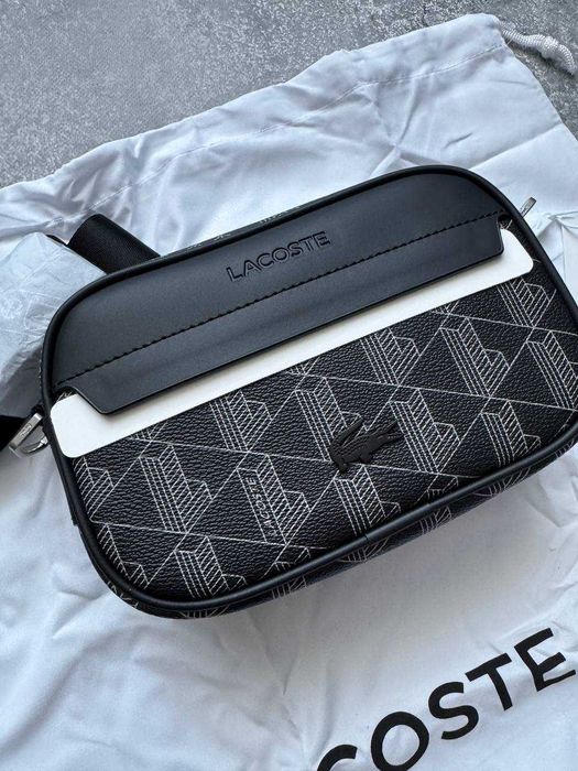 Сумка через плече Lacoste Monogram Crossbody Reporter Bag (ОРИГІНАЛ)