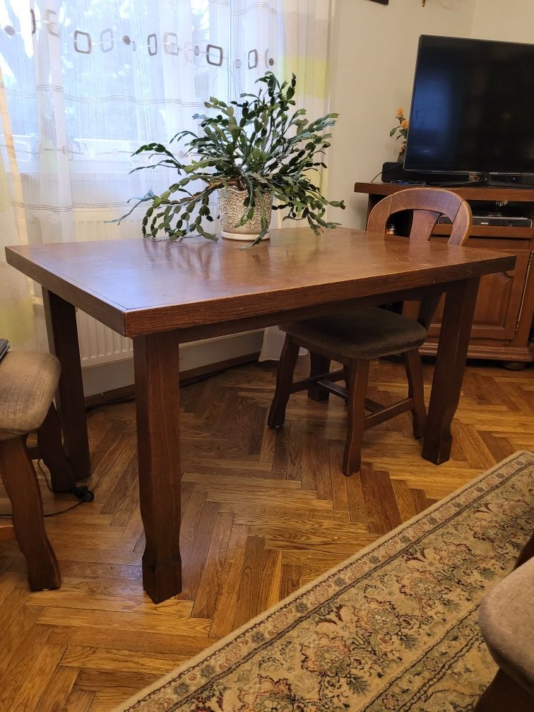Stół drewniany stary nierozkładany