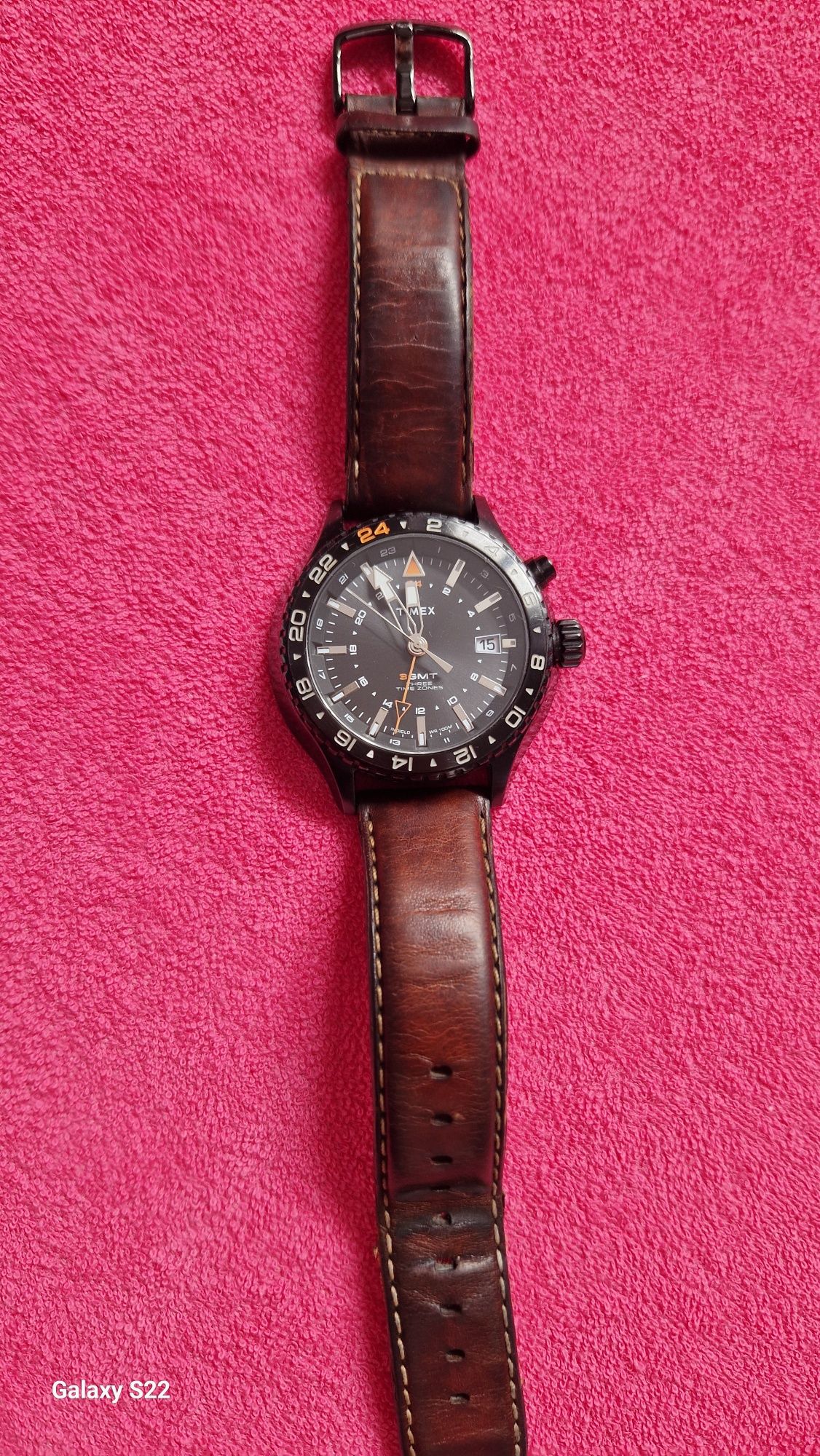 Zegarek męski TIMEX GMT INTELIGENT Quartz watch T2P427 INDIGLO  ładny