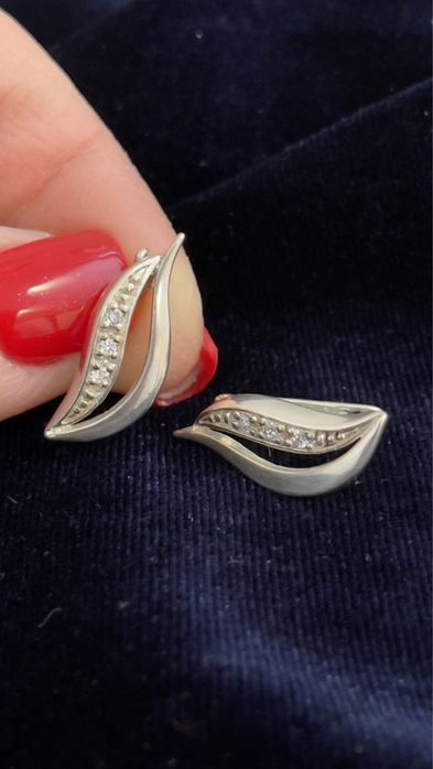 Серебряные серьги. Проба 925