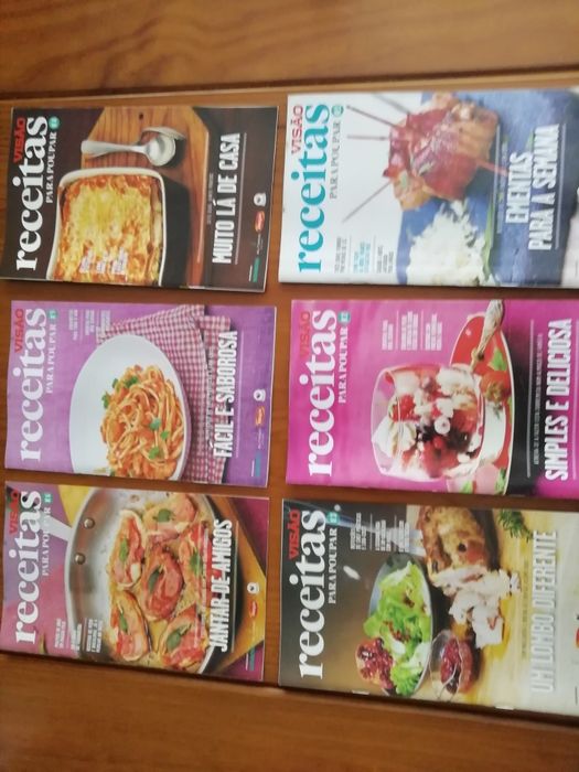 6 revistas Culinaria coleção Visão