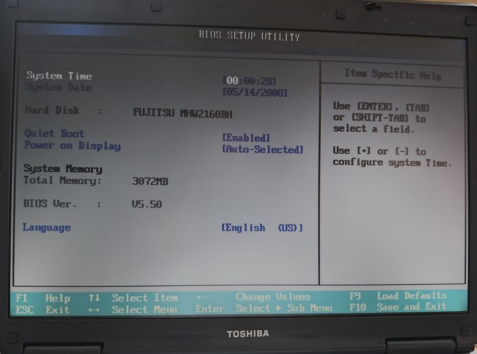 Toshiba Satelite L40 3Gb, T7500