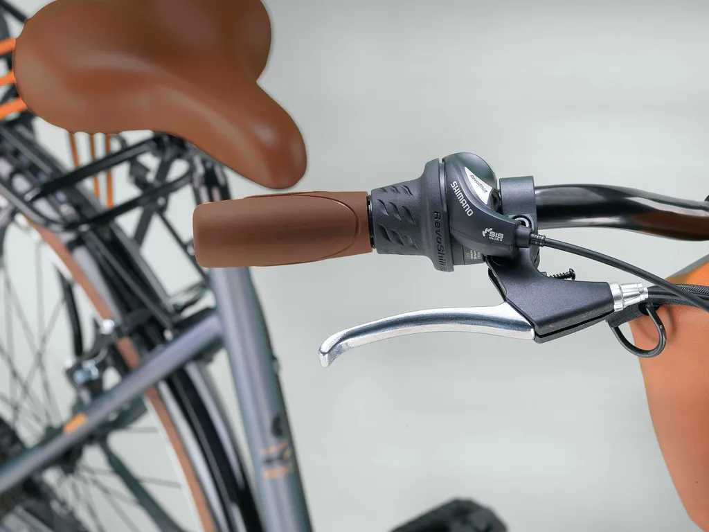 Niemiecki rower miejski Violetta 28'' 21 biegów Shimano Szary