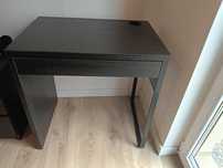 Czarny brąz biurko Ikea Micke