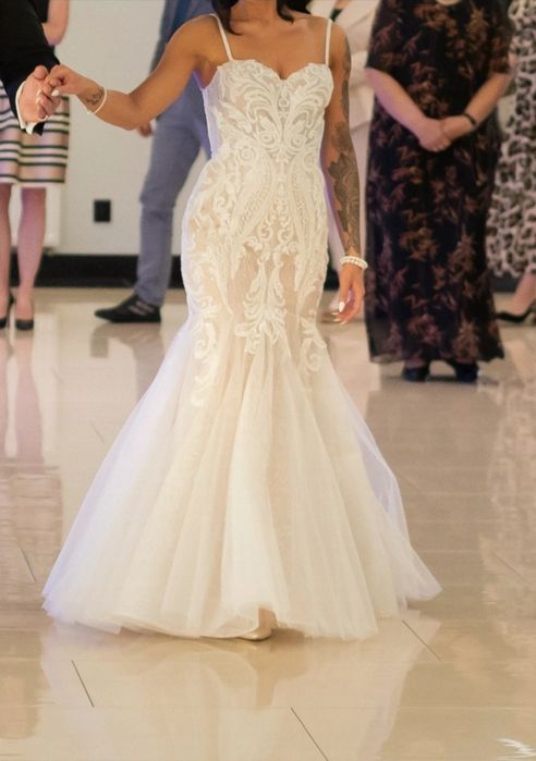 Suknia ślubna   MARIELLA rybka / syrenka + 2m welon