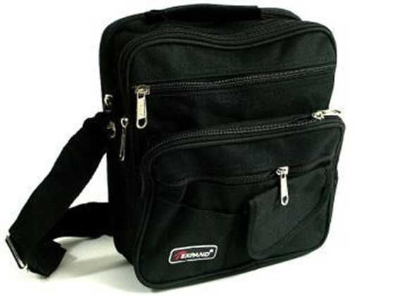 Torba męska na ramię saszetka do pracy, pojemna, listonoszka z paskiem