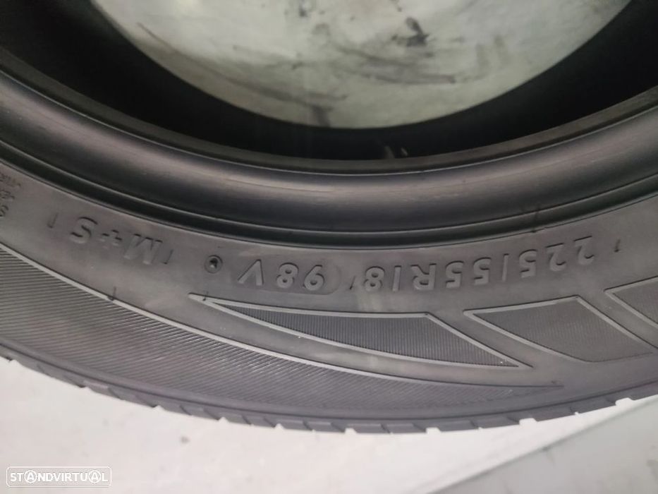 2 pneus semi novos dunlop 225-55r18 oferta dos portes