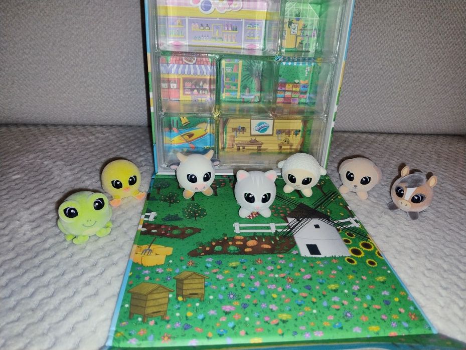 Flockies domek walizka + 7 figurek seria 3