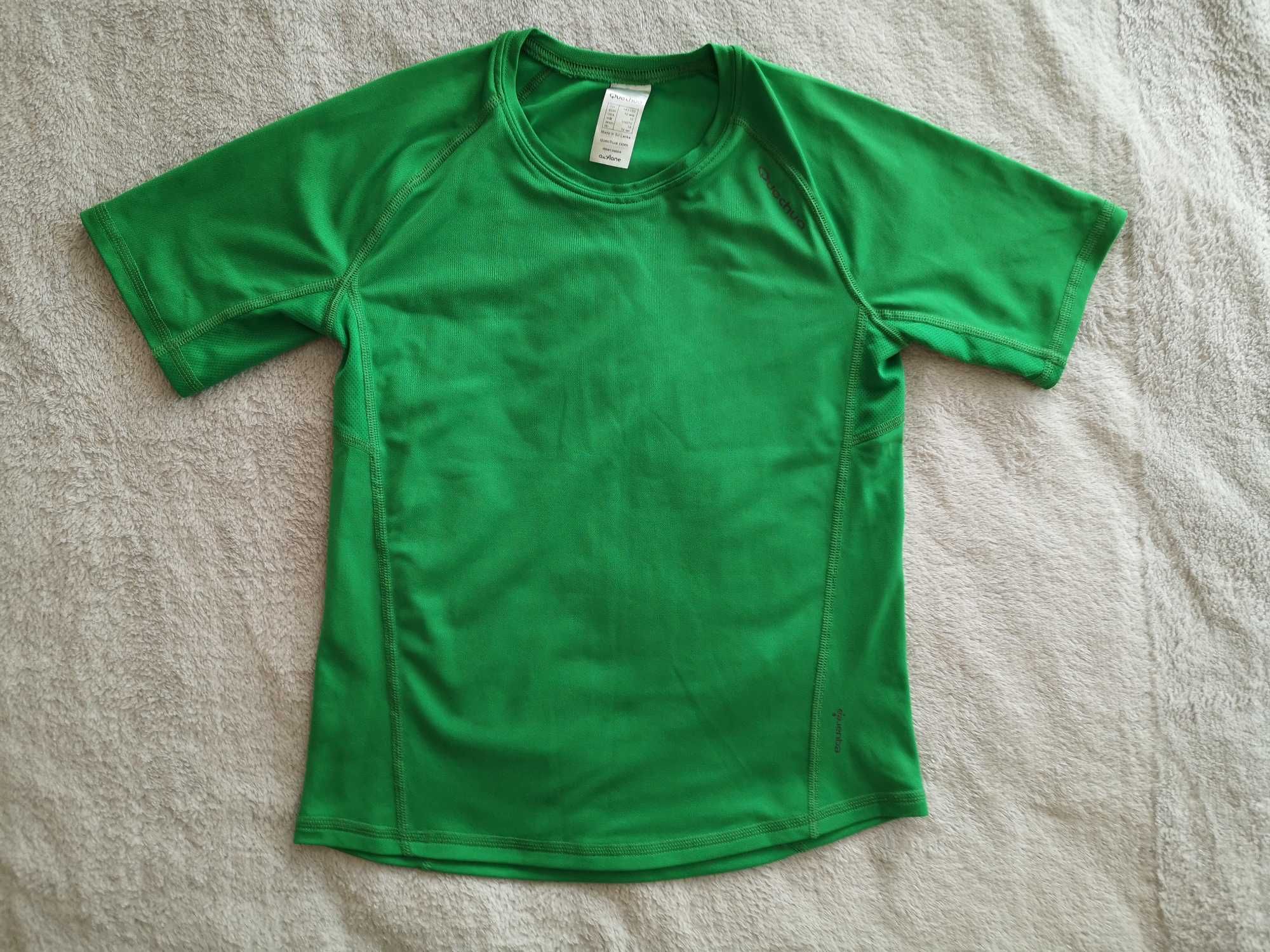 Zielona bluzka koszulka sportowa Quechua 143 146 - 152 jak nowa