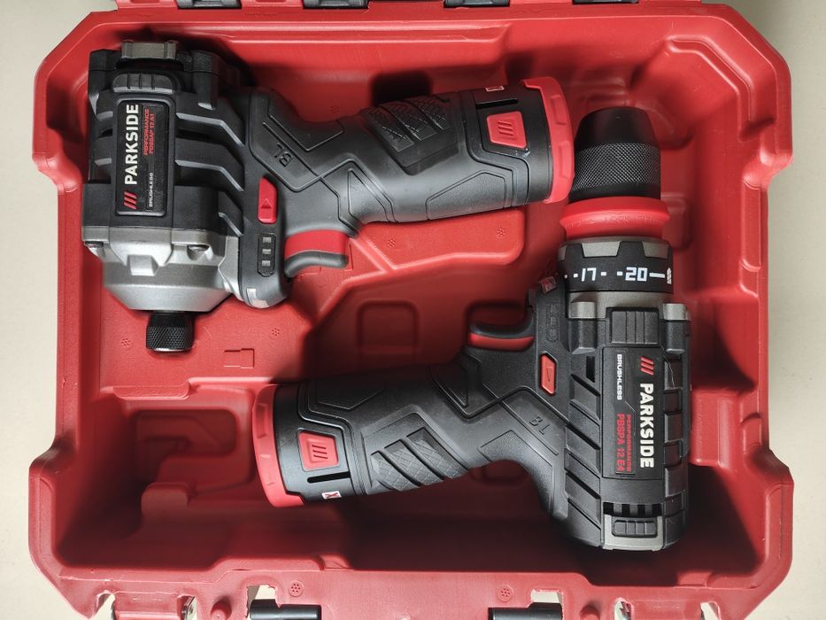 Zestaw PARKSIDE PERFORMANCE wiertarko-wkrętarka + zakrętarka udarowa