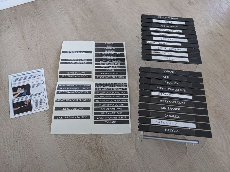 Przyprawnik na przyprawy kuchenne
