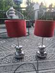 Lampki nocne komplet dwóch TKMax stylowe srebrne kamienie