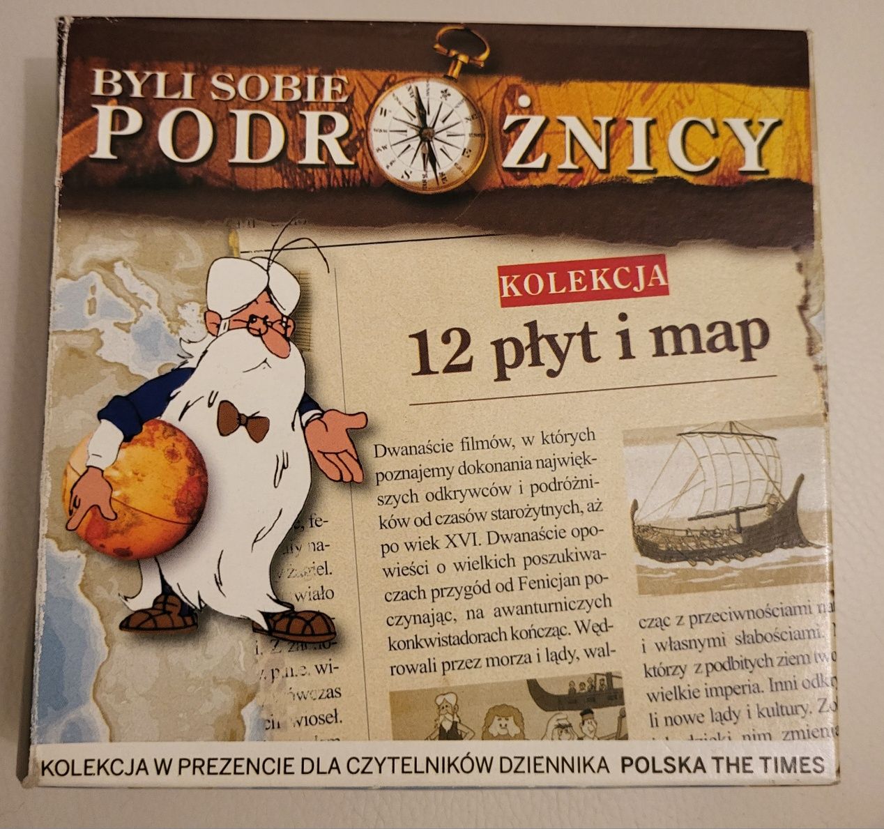 Byli sobie podróżnicy 12 płyt VCD + 12 map