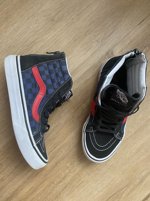 Кросівки кеди дитячі високі унісекс 33р20.5см Vans Off The Wall Венс