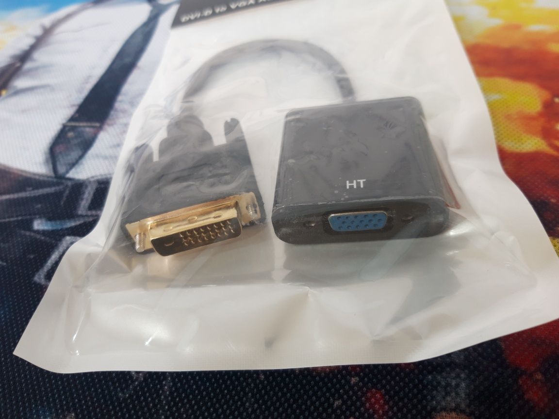 Перехідник,  конвертер DVI-D-VGA/HDMI-VGA/DP-VGA/DP-HDMI
