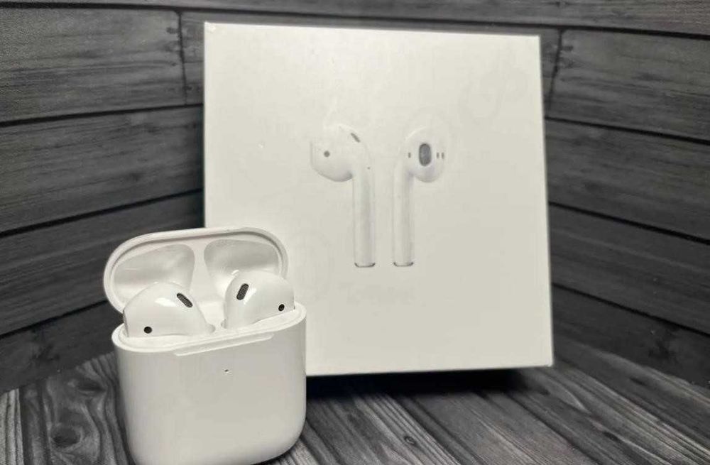 Беспроводные Наушники аірподс 2 1в1 Lux качества +чехол