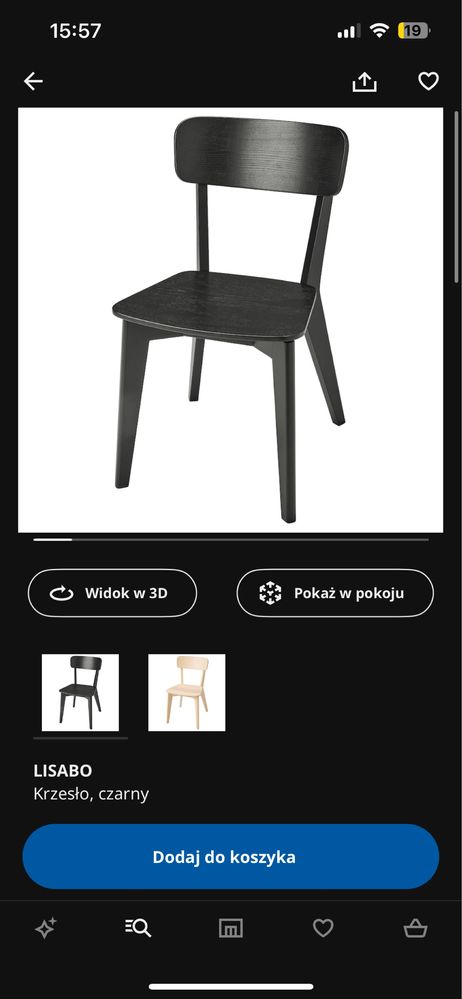 Krzesło Ikea JAK NOWE