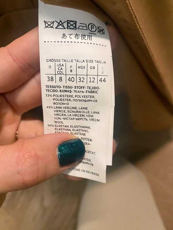 Marella wełniany kostium garsonka spodnium  M 38 maxmara Max Mara