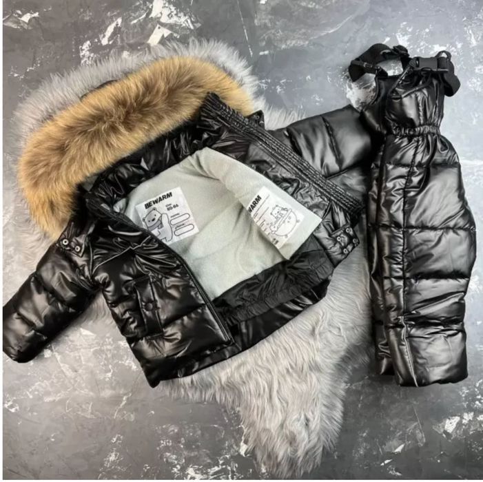 Комбінезон 86-92 см BEWARM Umka Royal Black дитячий зимовий роздільний