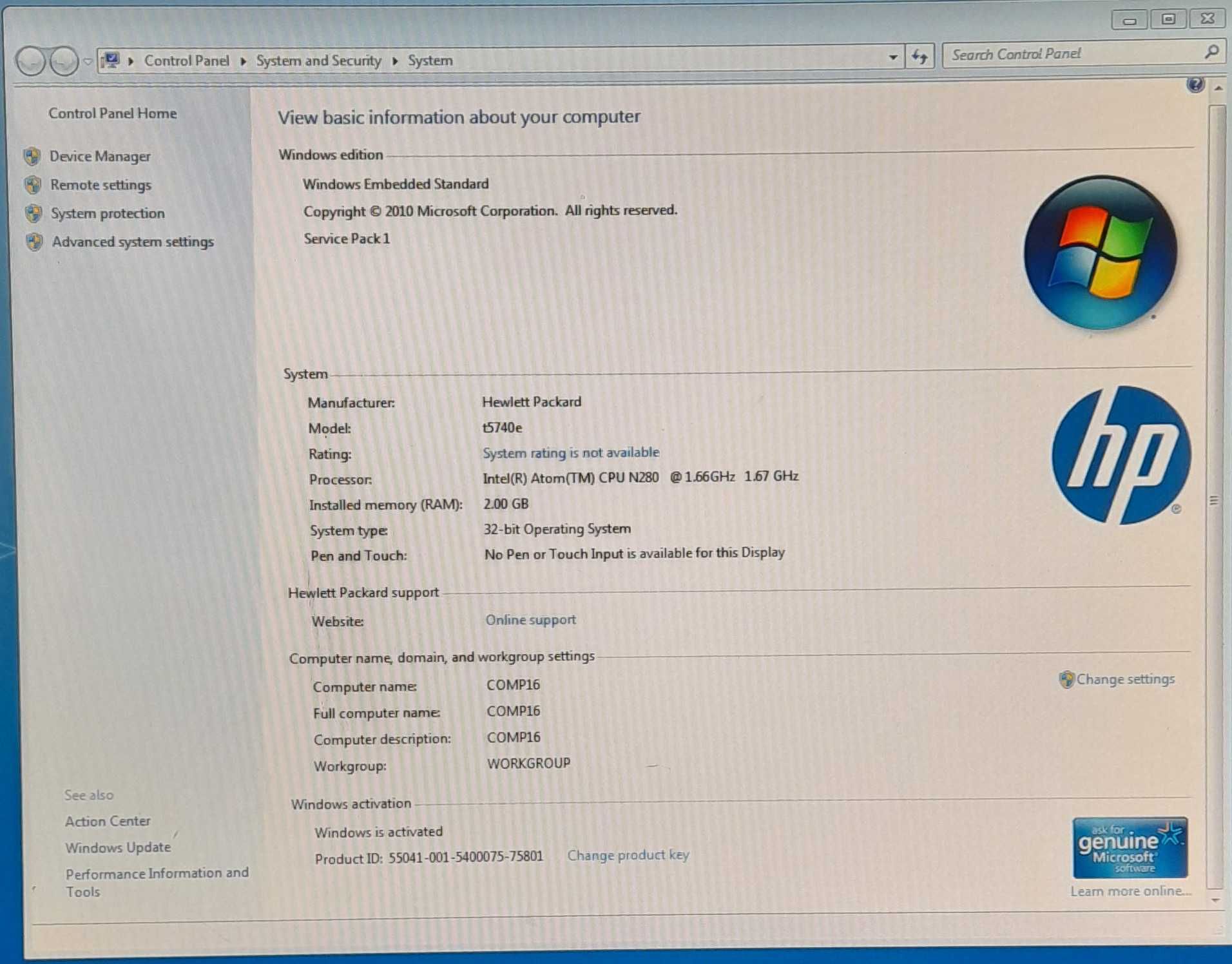 Тонкий клієнт мініпод сервер системник HP T5740e