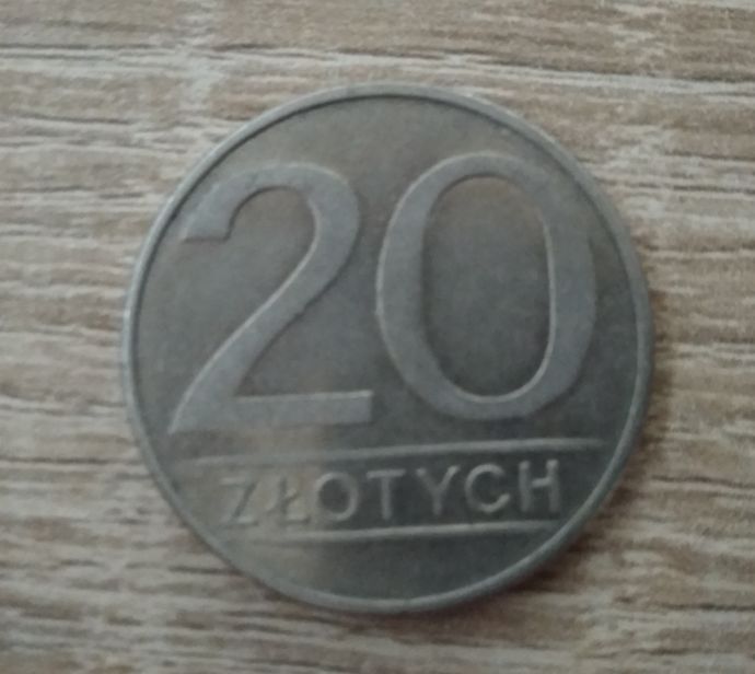Moneta 20zl sprzed denominacji