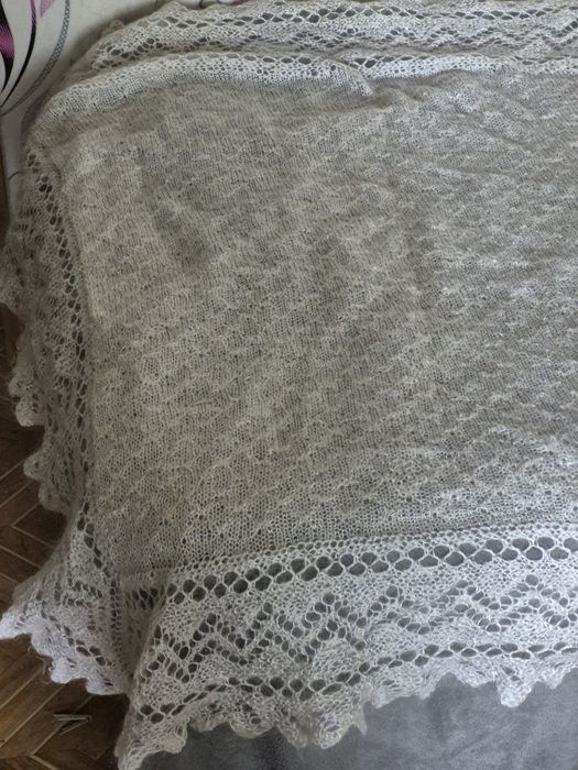 Пуховый платок 105×105 оригинал