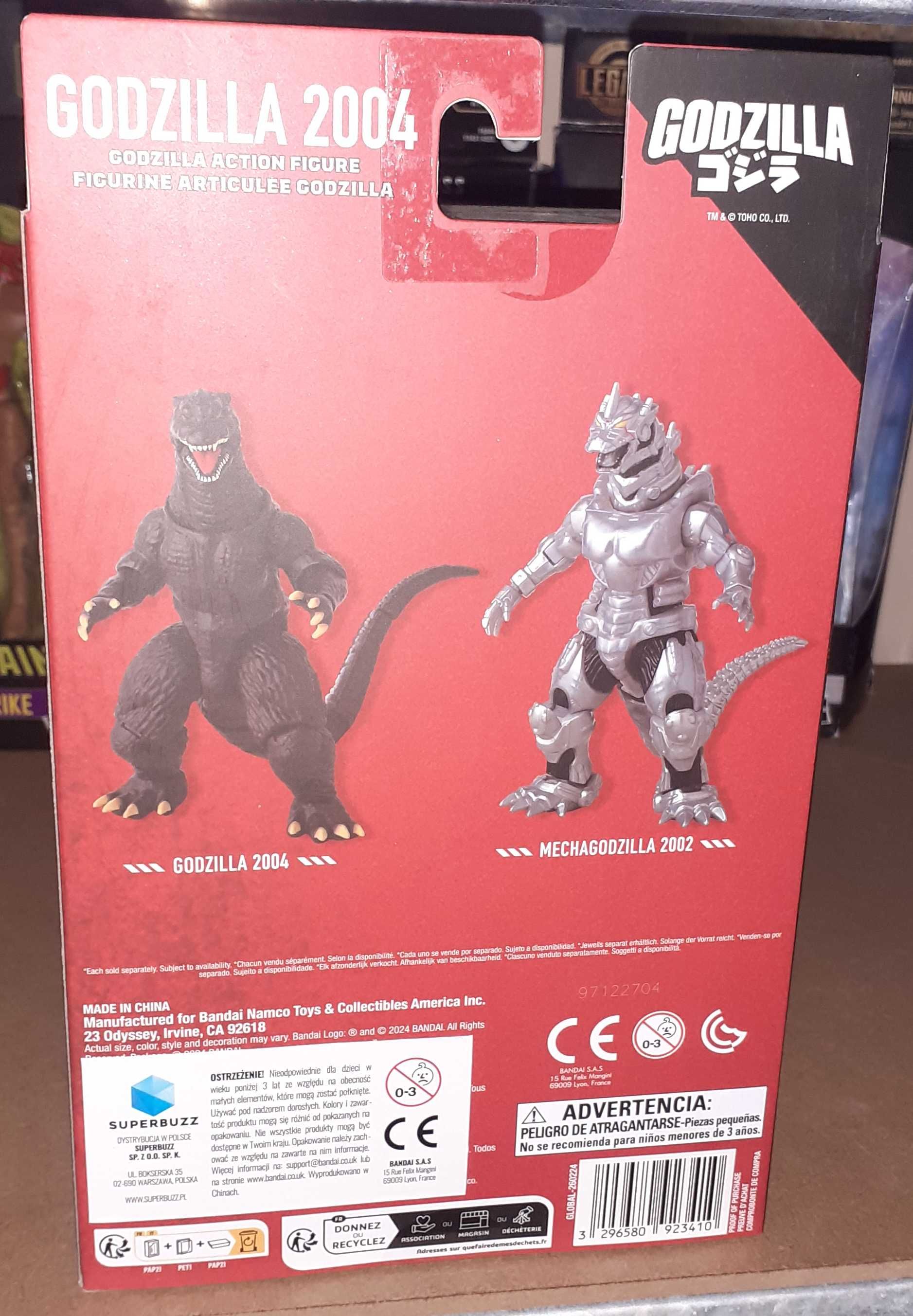 GODZILLA Figurka 16 cm Godzilla (2004) Bandai Tamashii Nations