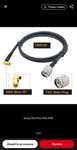 Кабель TNC Male to SMA Male 90°  LMR240   1м