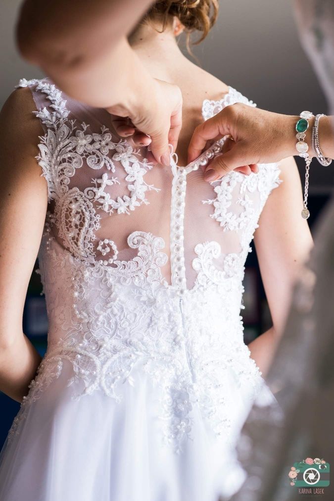 Suknia ślubna szyta na miarę z poznańskiego salonu Visual Chris